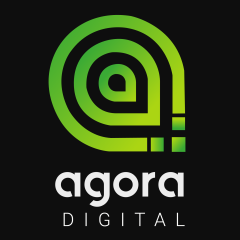 Logo Ágora Digital — verde degradado #00c853→#00e676 y negro
